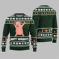 Festival Funny Pig Print Christmas Sweater For Men & Women