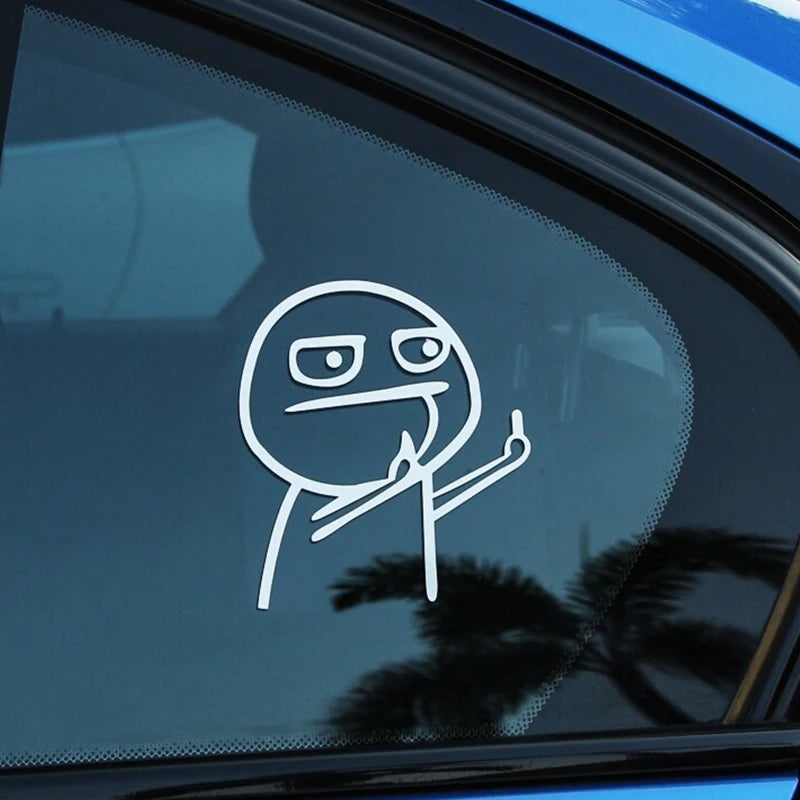 Middle Finger Styling Decals Car Sticker.