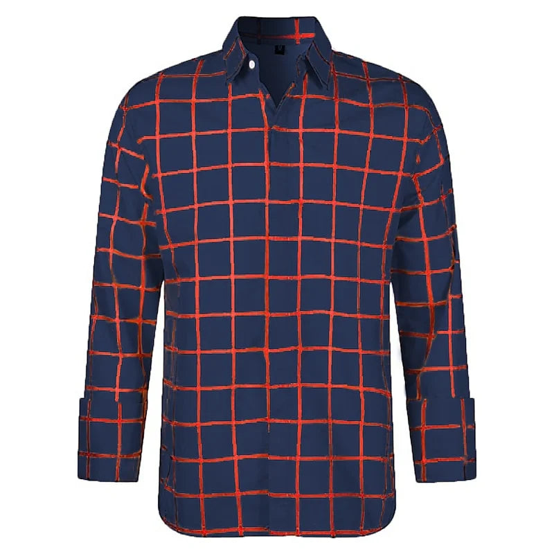men's long sleeve plaid shirt