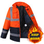 High Vis Winter Safety Parka Jacket