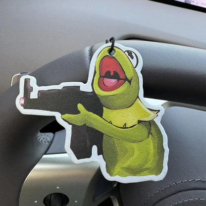 Funny War Frog Car Air Freshener