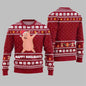Festival Funny Pig Print Christmas Sweater For Men & Women