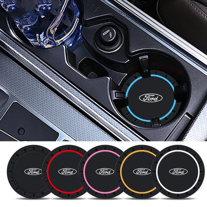 2pcs Car Coaster, Anti-slip Pad Accessories For Ford