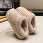New Fluffy Winter Slippers with Thick Sole for Indoors