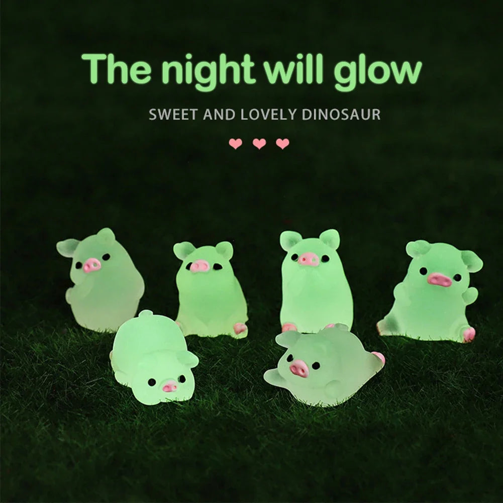 Car Center Console Resin Pink Pig Ornaments