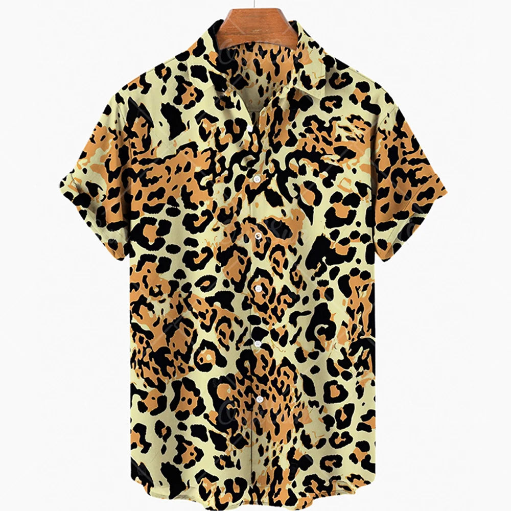 Fashion Trend 3d Leopard Print Shirts