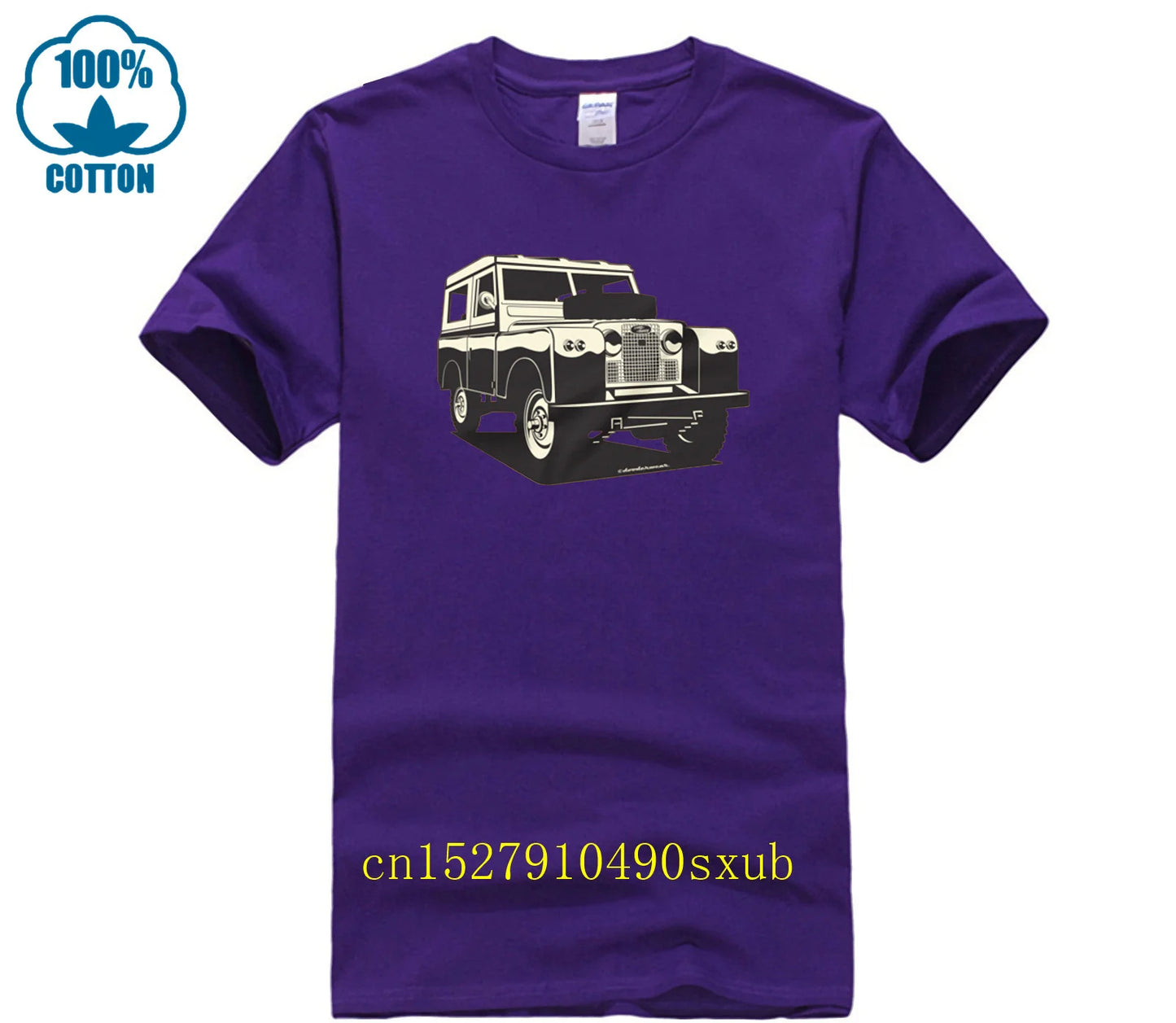Classic Land Rover 4X4 Print Design T-Shirt