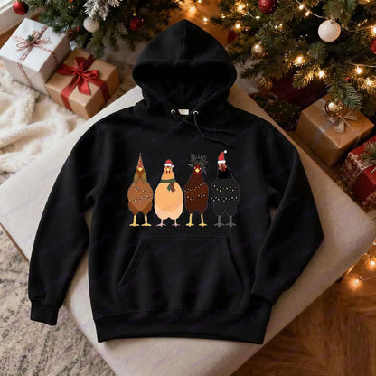 Christmas Chickens Hoodie