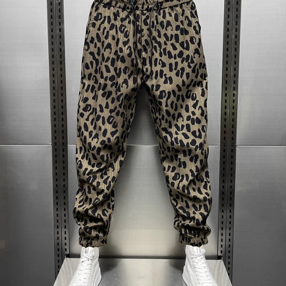 Leopard Print Casual Style American Fashion Trousers
