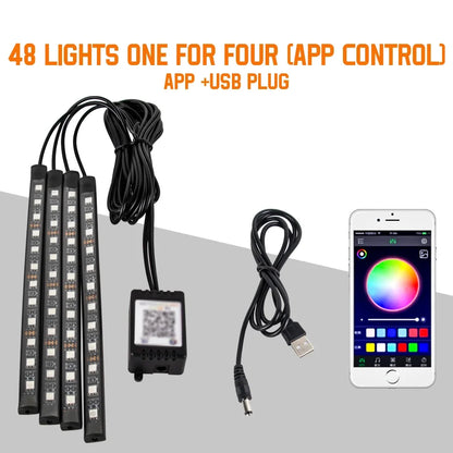 Neon LED Car Interior Foot lights