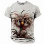 Goofy Chicken T Shirt,  Frazzled Chicken Print Design