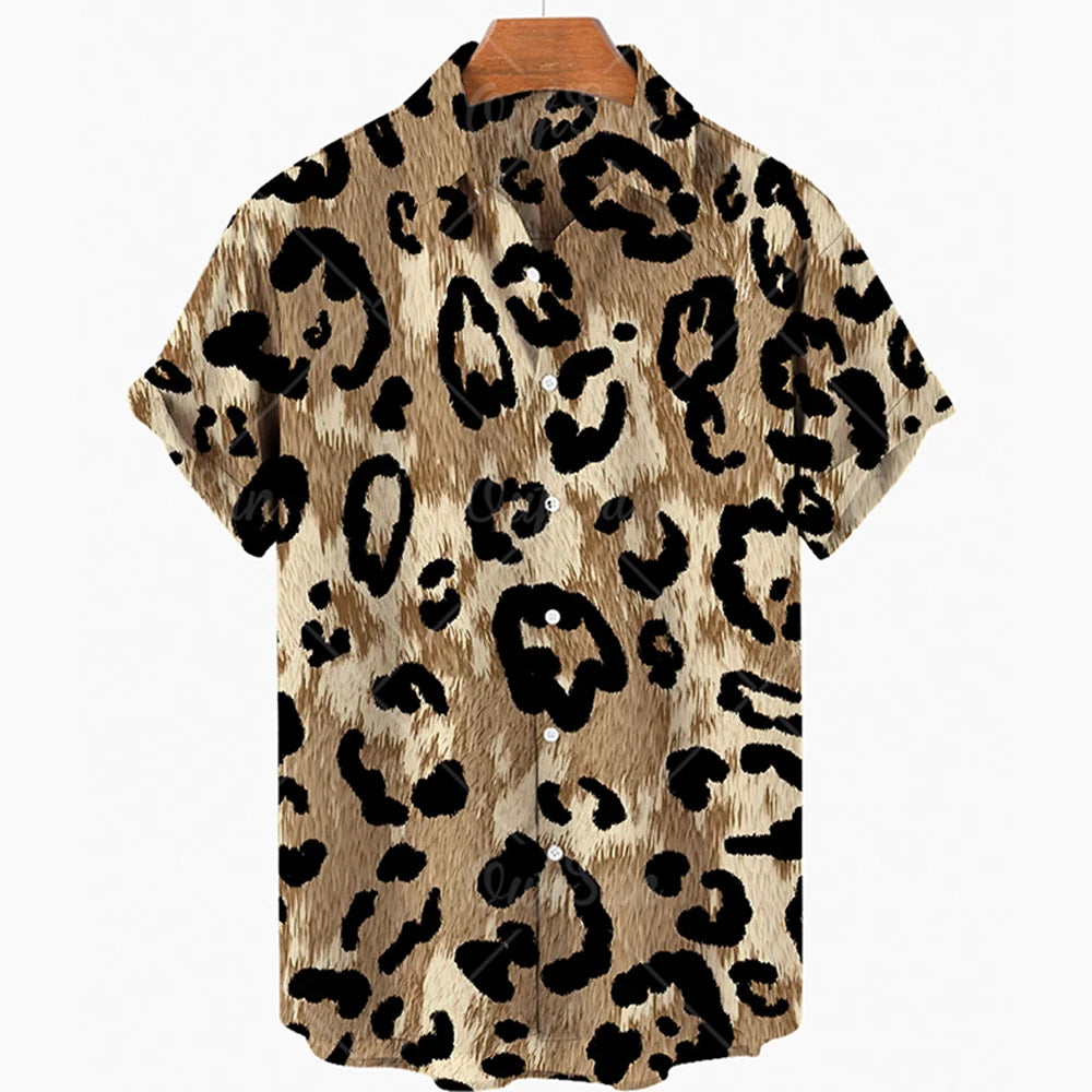 Fashion Trend 3d Leopard Print Shirts