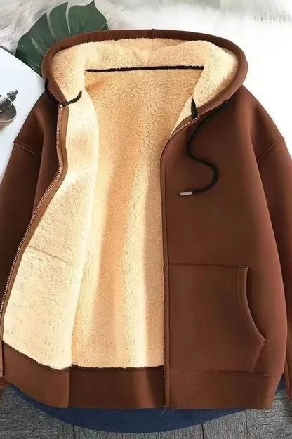 Men's Heavyweight Fleece Lined Hooded Jacket
