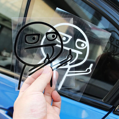 Middle Finger Styling Decals Car Sticker.
