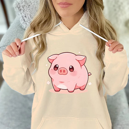 Women/Men Cartoon Pig Hoodie