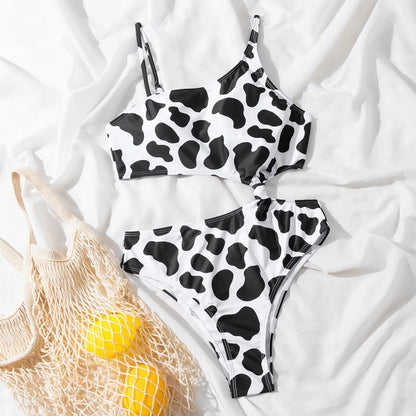 Cow Print Swim Suit