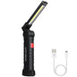 LED Flashlight, Rechargeable Work Light With Hanging Hook & Magnet