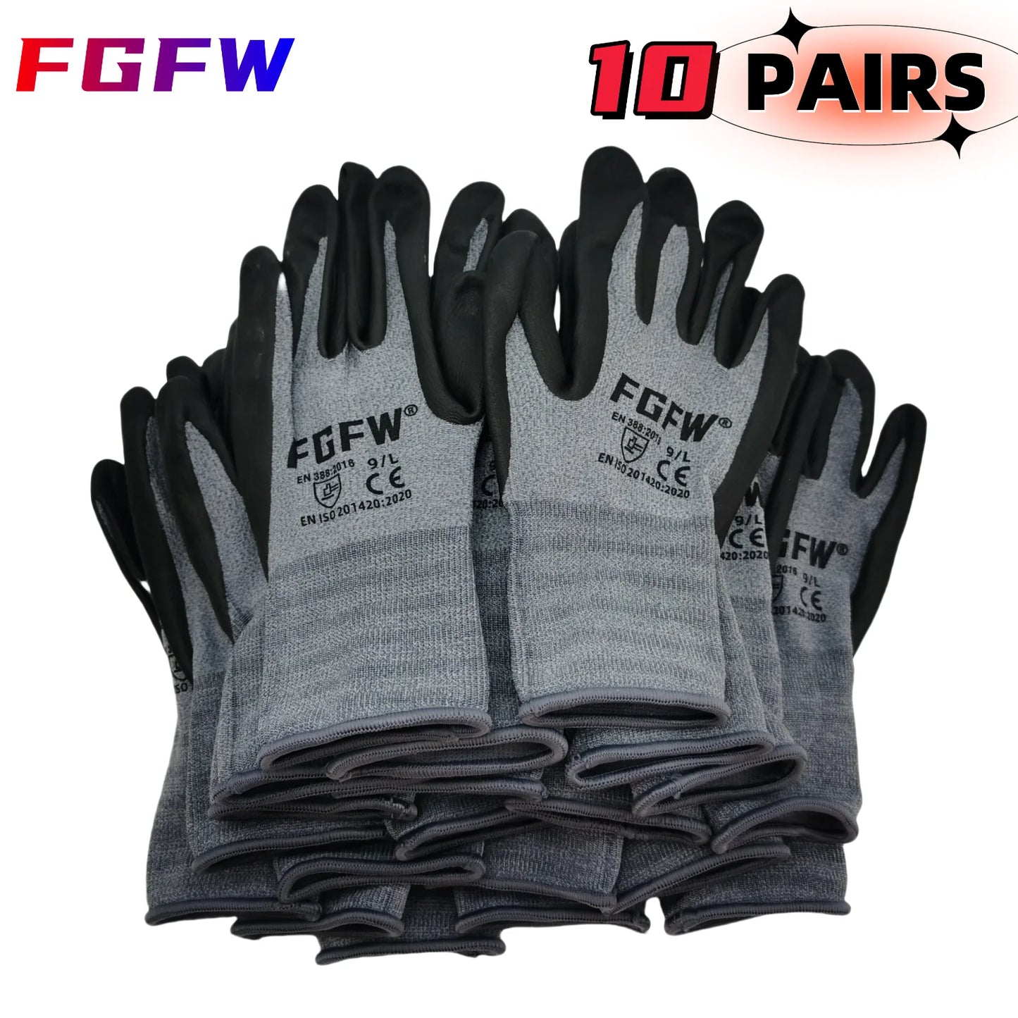Nitrile Coated Work Gloves