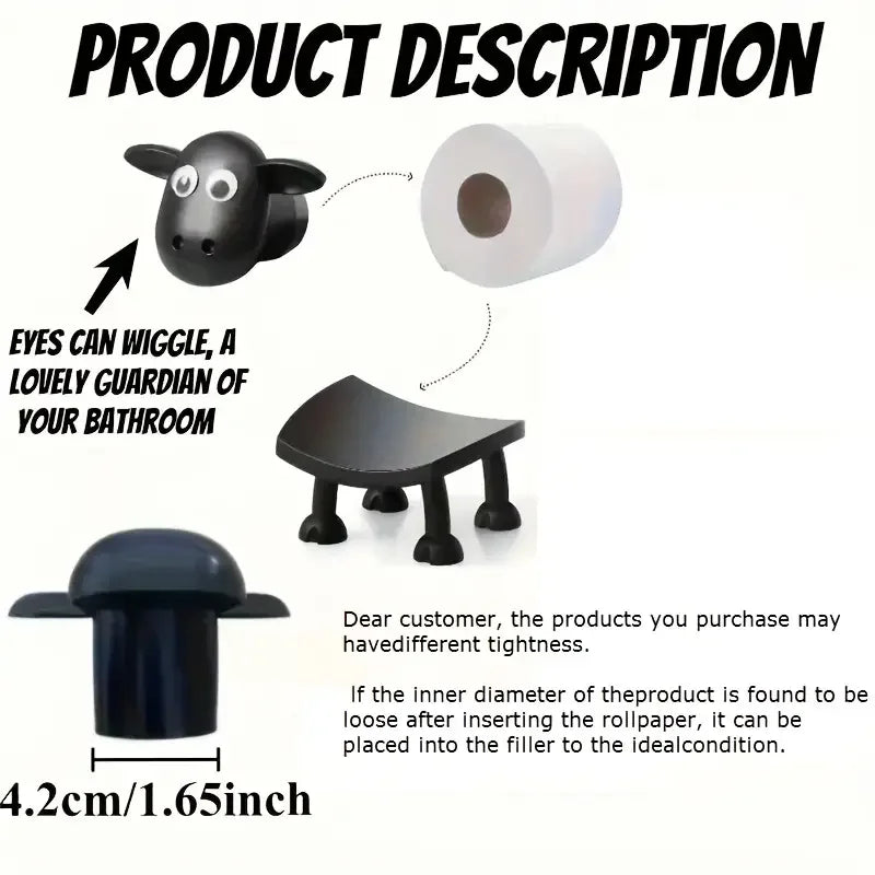 1/3PCS Sheep Toilet Roll Holder
