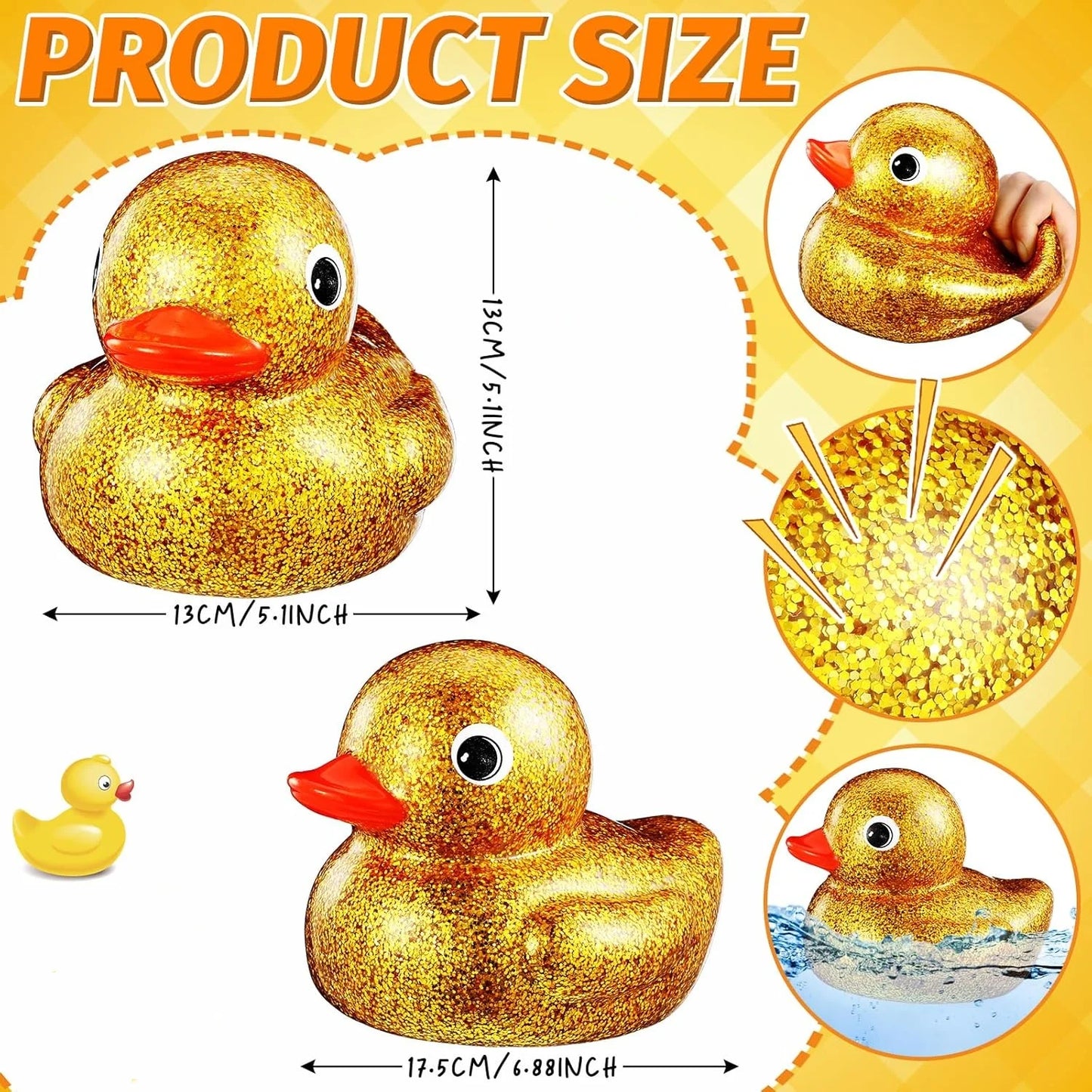 Milk IT's Golden Glitter Rubber Ducky!!!!