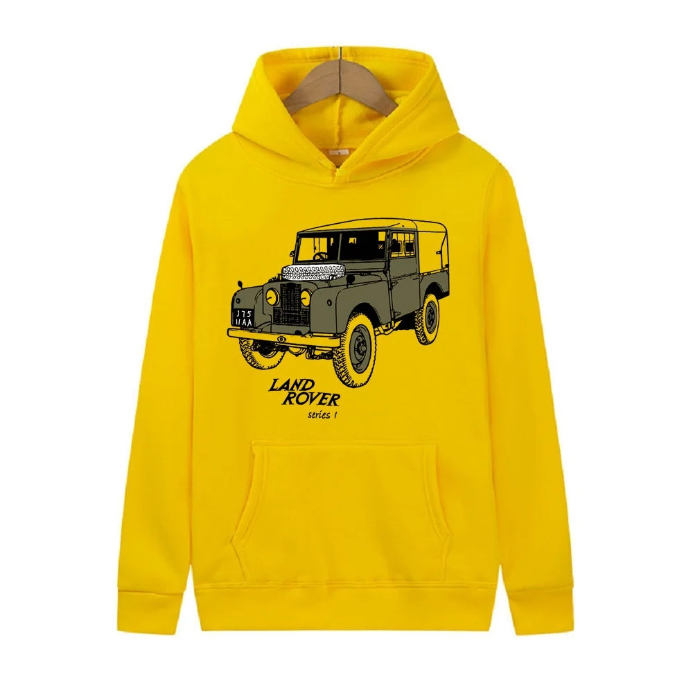 Classic Land Rover Pull Over Hoodie