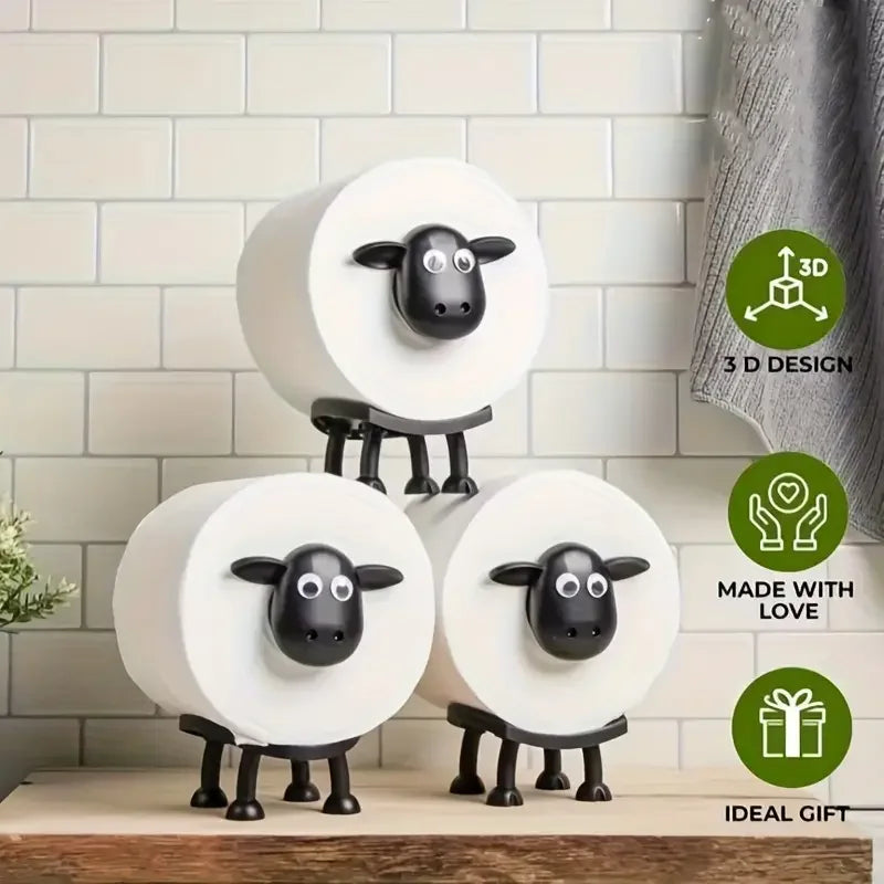 1/3PCS Sheep Toilet Roll Holder