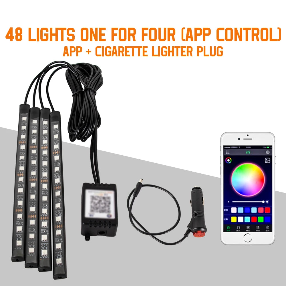 Neon LED Car Interior Foot lights