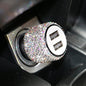 New Bling USB Car Charger 5V 2.1A Dual Port Fast Adapter