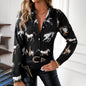 Women's 3D Horse Print Full-Body Long Sleeve Shirt