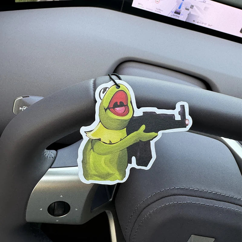 Funny War Frog Car Air Freshener