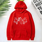 Three Horse Head Pattern Printed Hoodies