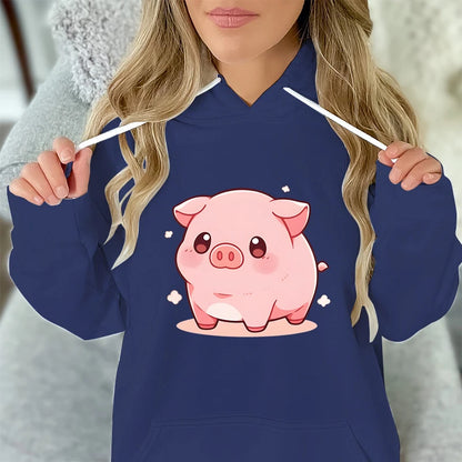 Women/Men Cartoon Pig Hoodie