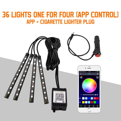 Neon LED Car Interior Foot lights
