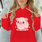 Women/Men Cartoon Pig Hoodie