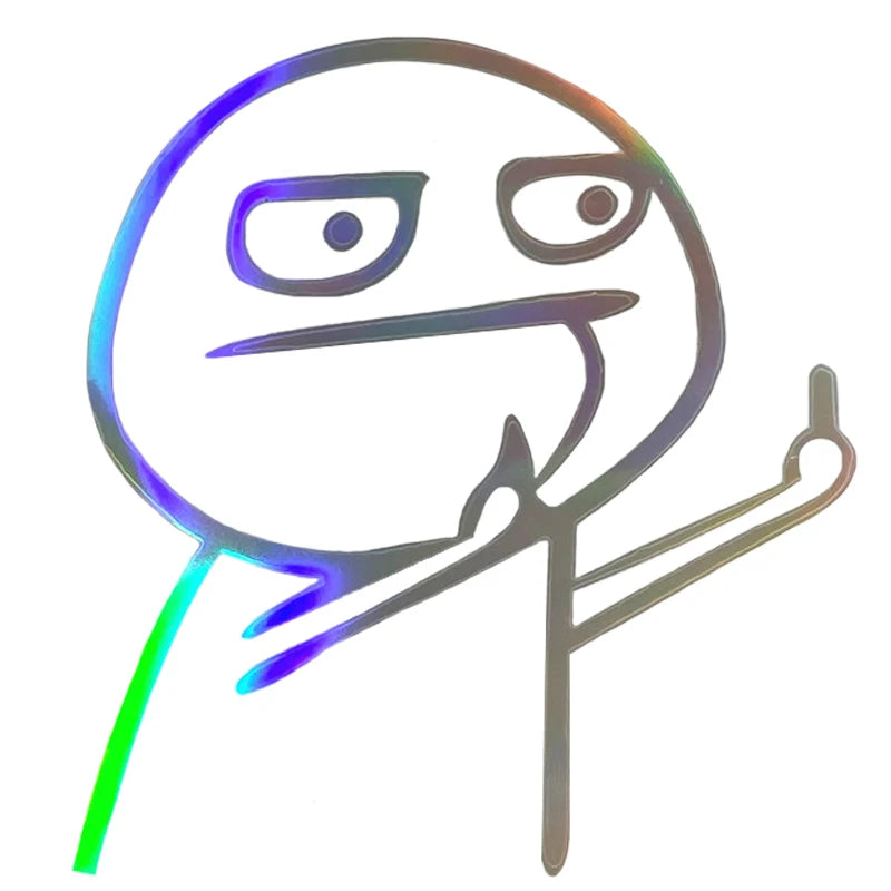 Middle Finger Styling Decals Car Sticker.