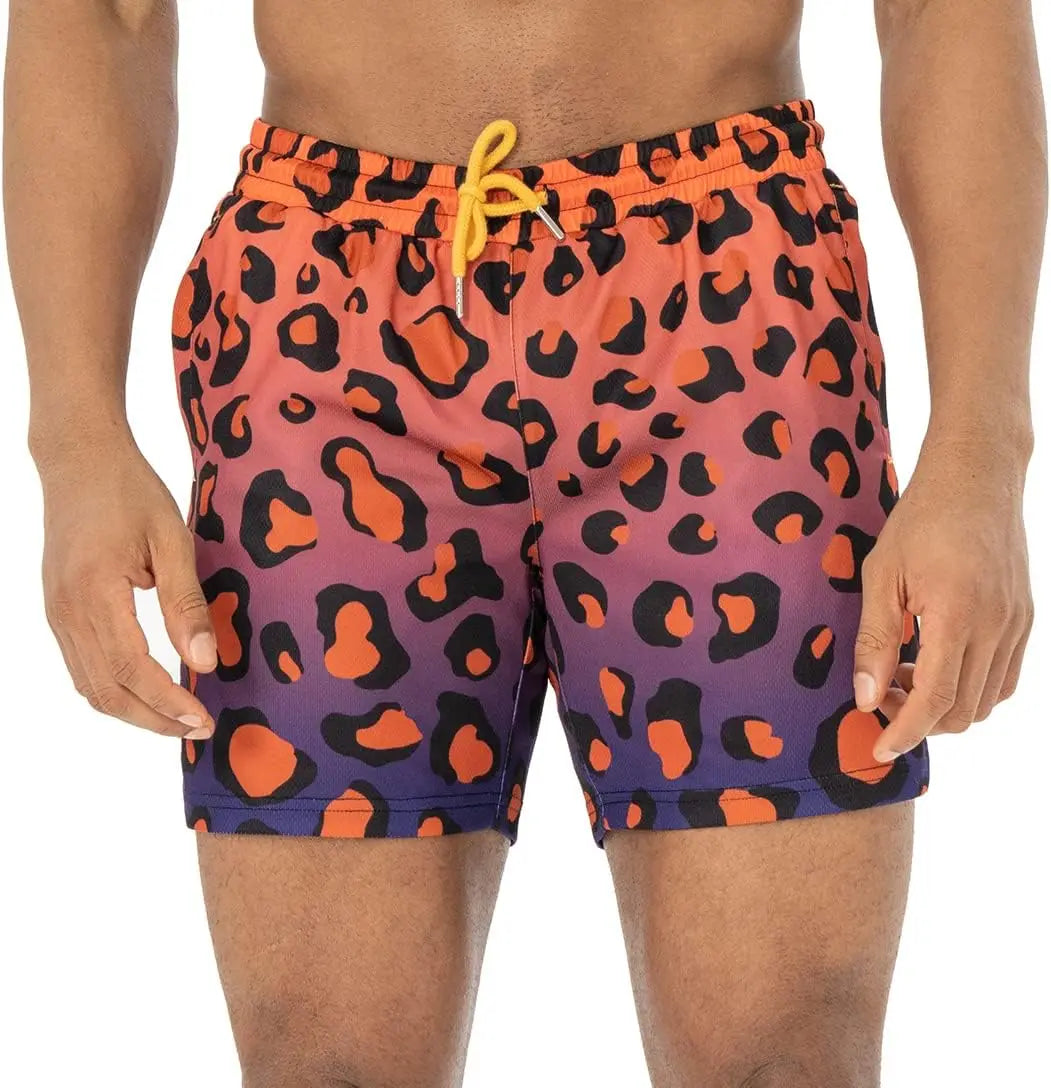 Men's Graphic Animal Print Workout Shorts