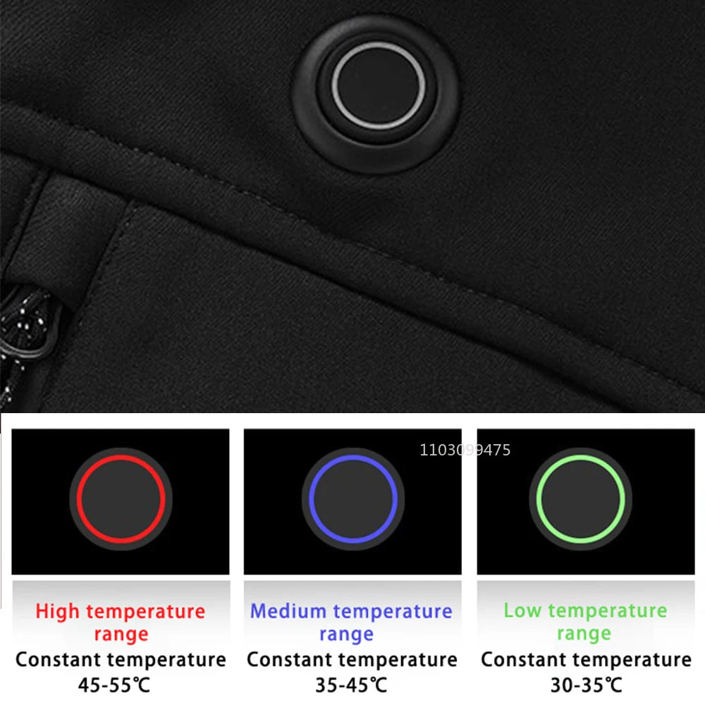 Men & Women 9 Areas Heated Vest