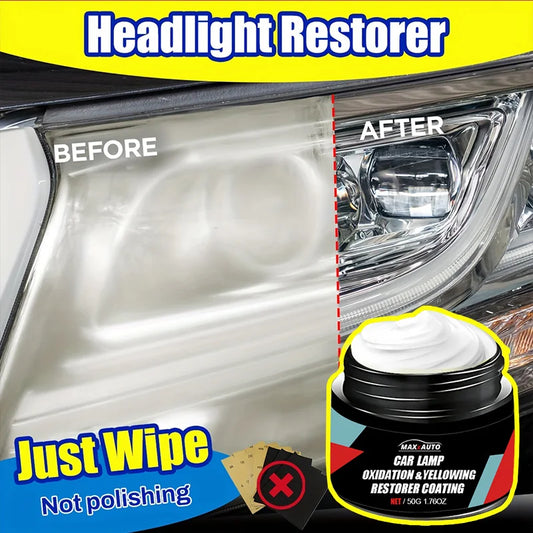 Car Headlight Restoration Polishing Kit