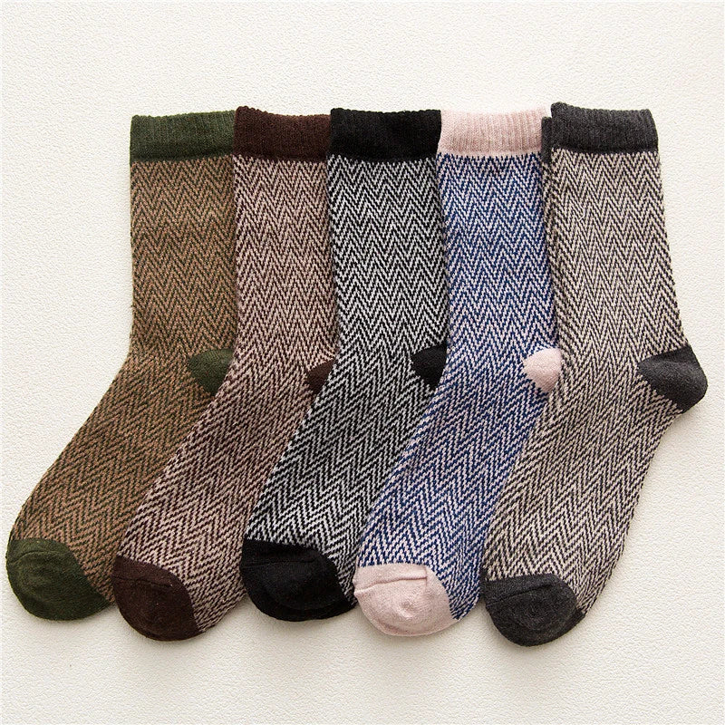5 Pairs Deluxe Winter Men's Socks