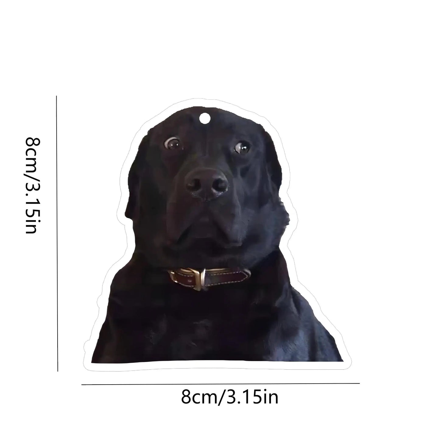 1pc Black Lab Doggie Car Air Freshener
