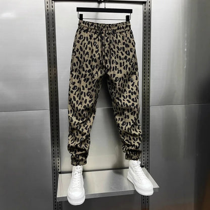 Trendy Leopard Print Casual Pants