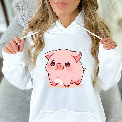Women/Men Cartoon Pig Hoodie