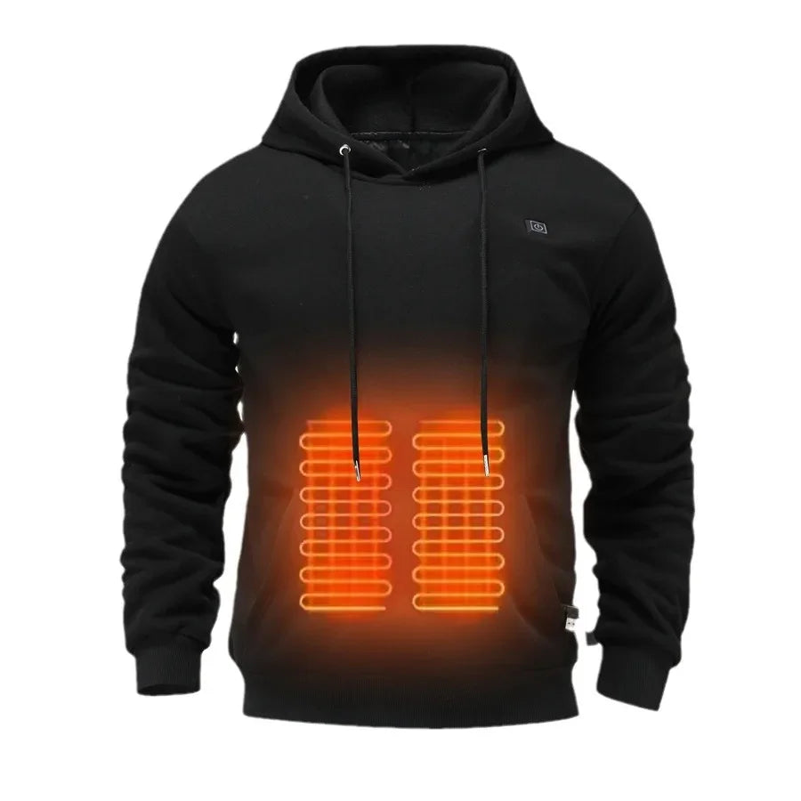 Heated Fleece Lined Men's Hoodie