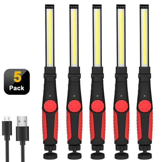 LED Work Folding Flashlight with Magnetic Base