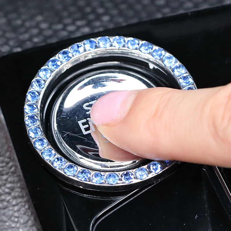 2/1Pcs Start Stop Push Button Engine Ignition Switch Protective Cover