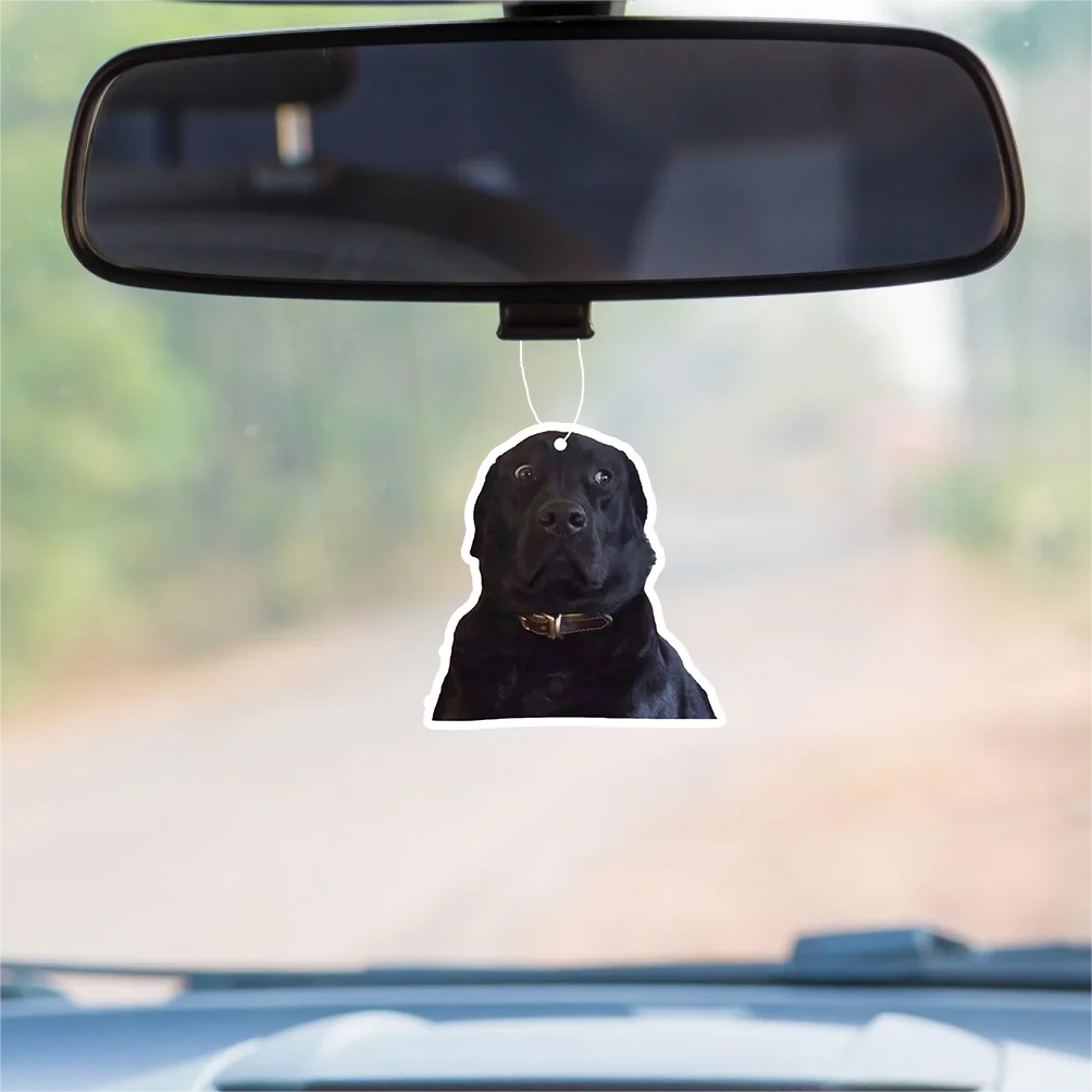 1pc Black Lab Doggie Car Air Freshener