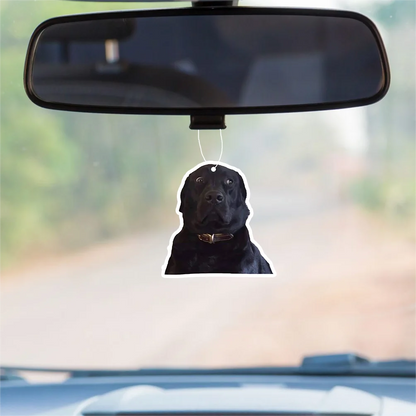 1pc Black Lab Doggie Car Air Freshener