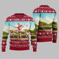 Festival Funny Pig Print Christmas Sweater For Men & Women