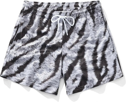 Men's Graphic Animal Print Workout Shorts