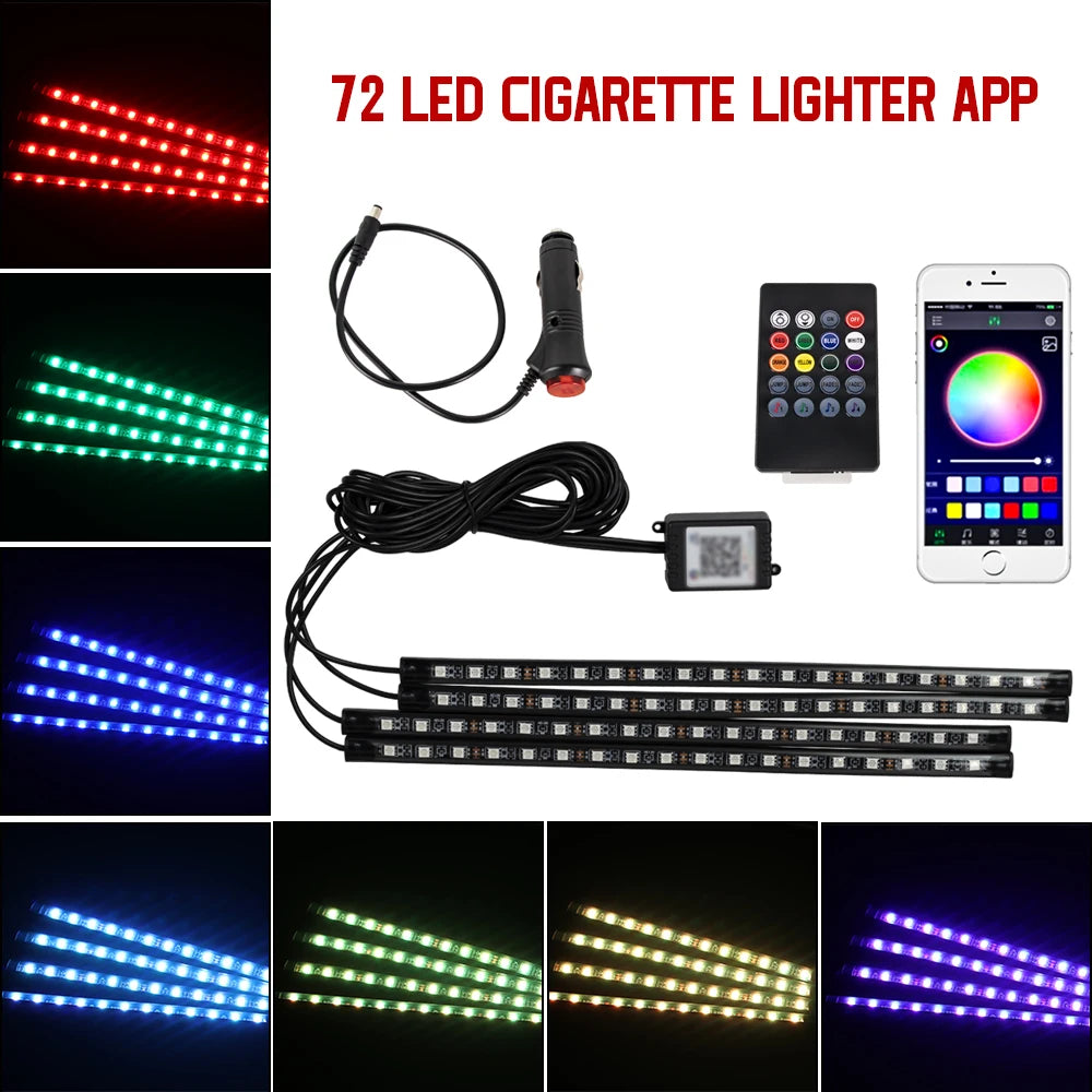 Neon LED Car Interior Foot lights